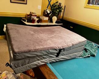 #58	Fold up foam floor/"spend the night"  mattress 75x35x3"	 $50.00 