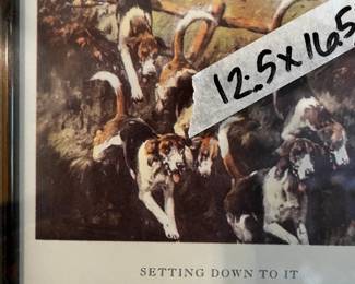 #36	Hunt Print unsigned 12x16"	 $30.00 