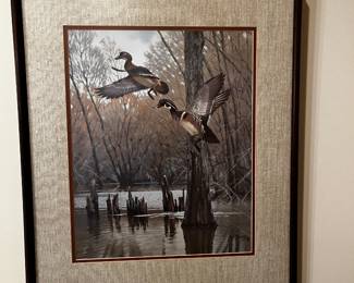 #55	Duck Unlimited print by J Blanc 21x24"	 $75.00 
