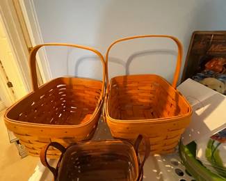 #76	Set of 3 Longaberger baskets	 $25.00 