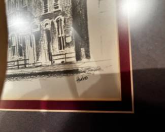 #59	PAIR Cotton Row/North Side Square prints by Harless 15x13"	 $40.00 