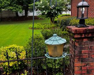 #96	Iron hook with plastic bird feeder	 $20.00 