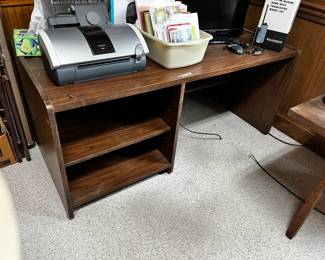 #20	Laminate Desk w 2 shelves 60x29x26" U MOVE	 $20.00 