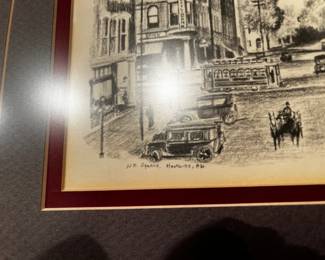 #59	PAIR Cotton Row/North Side Square prints by Harless 15x13"	 $40.00 