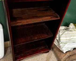 #42	Wood bookcase 24x14x39" 2 shelves	 $35.00 