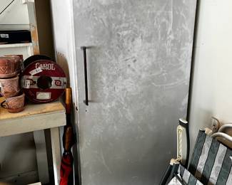 #187	Frigidaire freezer as is manual defrost 21.5 cubic model uf21 black dirt on outside needs cleaning	 $100.00 