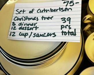 #195	Cuthbertson Christmas Tree 39 pc set	 $75.00 
