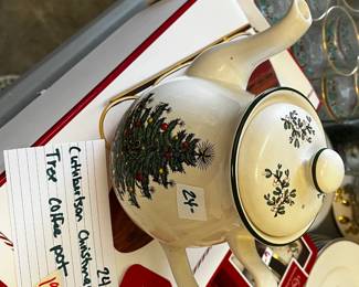 #196	Cuthbertson Christmas Tree coffee pot 	 $24.00 