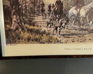#35	Pair of hunt prints 17x12.5" by George Wright P.	 $60.00 