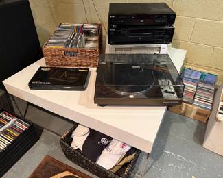 Turntable, Marantz 2226B Receiver  