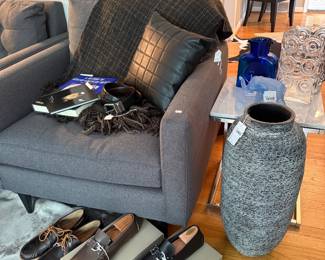Men's Shoes, Accent Chairs, Decorative Pillows, Throw Blanket