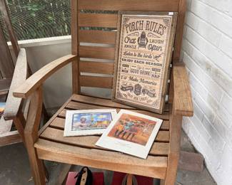 Wooden Chairs, Shoes