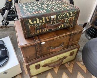 Decorative Vintage-Style Suitcases 