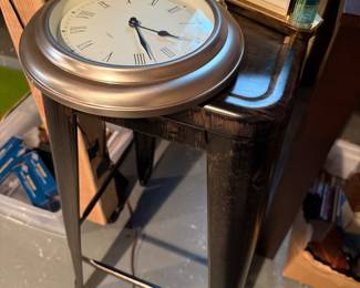 Wall Clock, Stool, Mantle Clock
