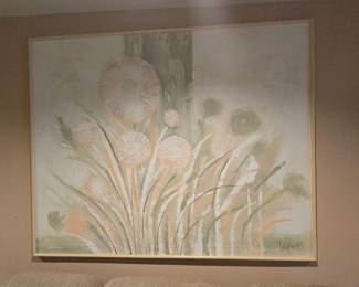 Large 1970s wall art by Lee Reynolds