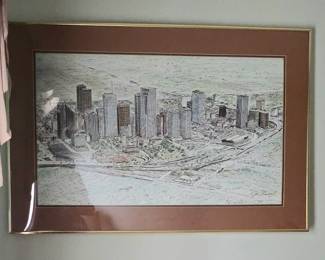 1977 Houston Skyline by Joe Lovacek