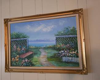 framed seaside garden