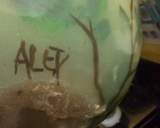 Beeswax orb signed Alex