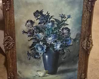 beautiful framed floral wall art