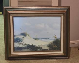 framed seascape