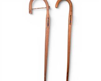 Handmade Wooden Walking Sticks w Marbles