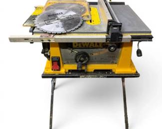 DeWalt DW744 10 Table Saw w Stand  Blades