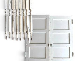 Antique 3Panel Doors  Spindles