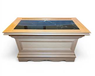 Oak  Marble Blanket Chest