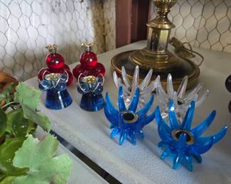 Vintage Lucite Candleholders