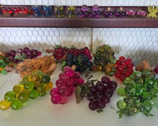 Vintage Lucite Grapes