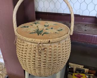 Vintage Sewing Basket