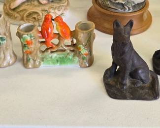 Vintage Cast Iron German Shepherd Book Ends