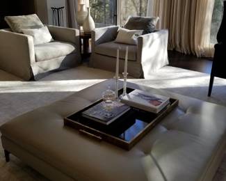 Leather Ottoman Styled
