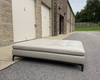 Leather Ottoman