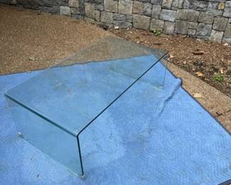 Glass Waterfall Table