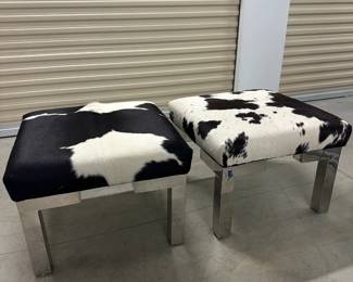 Cowhide Ottomans