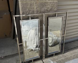 Two Chrome Mirrors