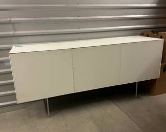 White Sideboard (Mirrored Interior)