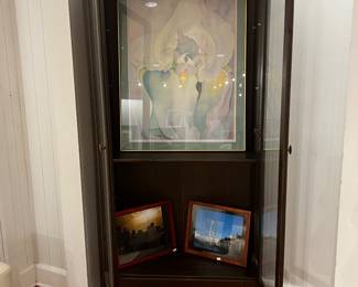 Dark wood cabinet