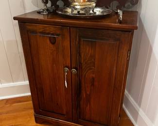 Alfred Assid two door storage cabinet with four drawers inside