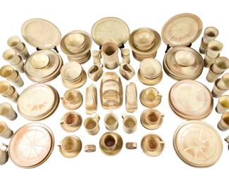 112 Pc. Frankoma Wagon Wheel service set