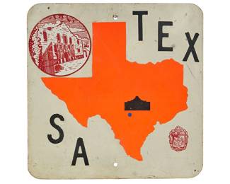  Texas, San Antonio Alamo Sign