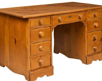 Rare W.R. Dallas Pedestal Desk