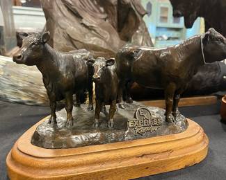 Express Ranches bronze cow family