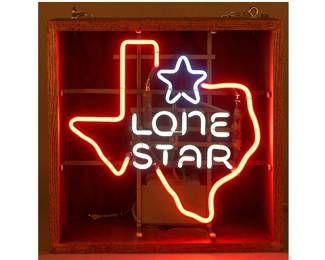 Vintage Lone Star Beer Neon Sign
