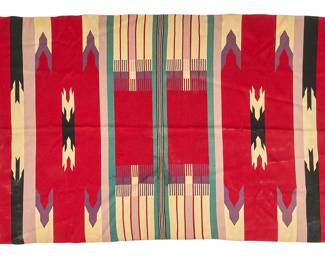 Handwoven Chimayo Textile, 7 ft. 2 in. x 4 ft. 4 in. 