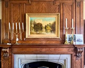 ONE OF SEVERAL ANTIQUE OIL PAINTINGS