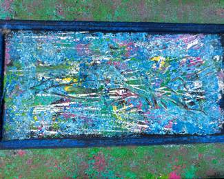 Abstract expressionist painting 