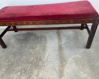 Chinese Chippendale window bench