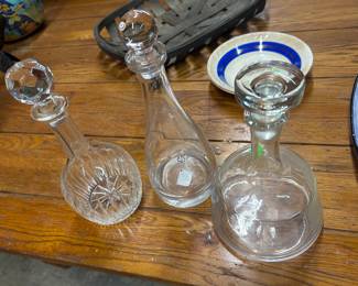 3 decanters